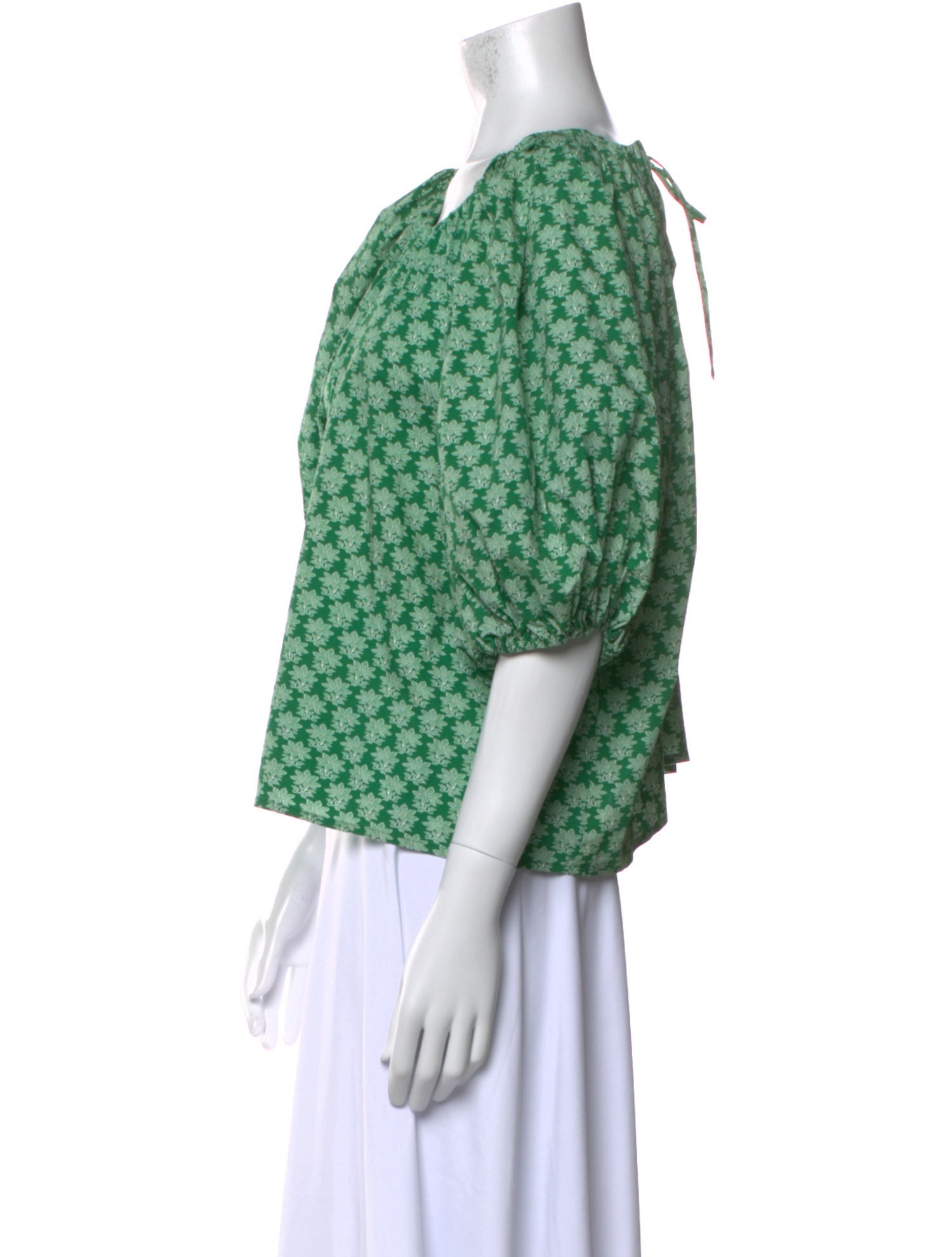 RHODE Printed Scoop Neck Crop Top