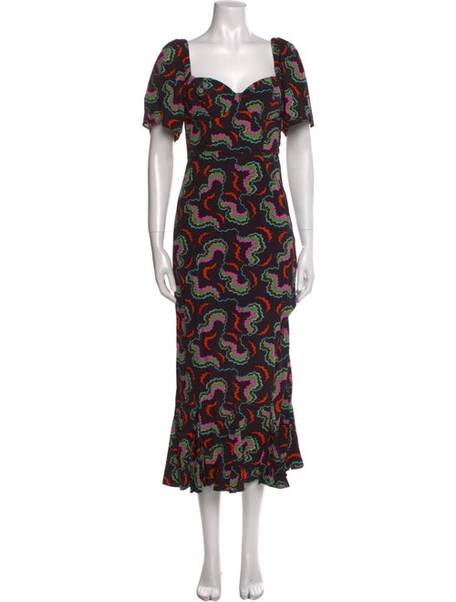 RHODE Printed Long Dress