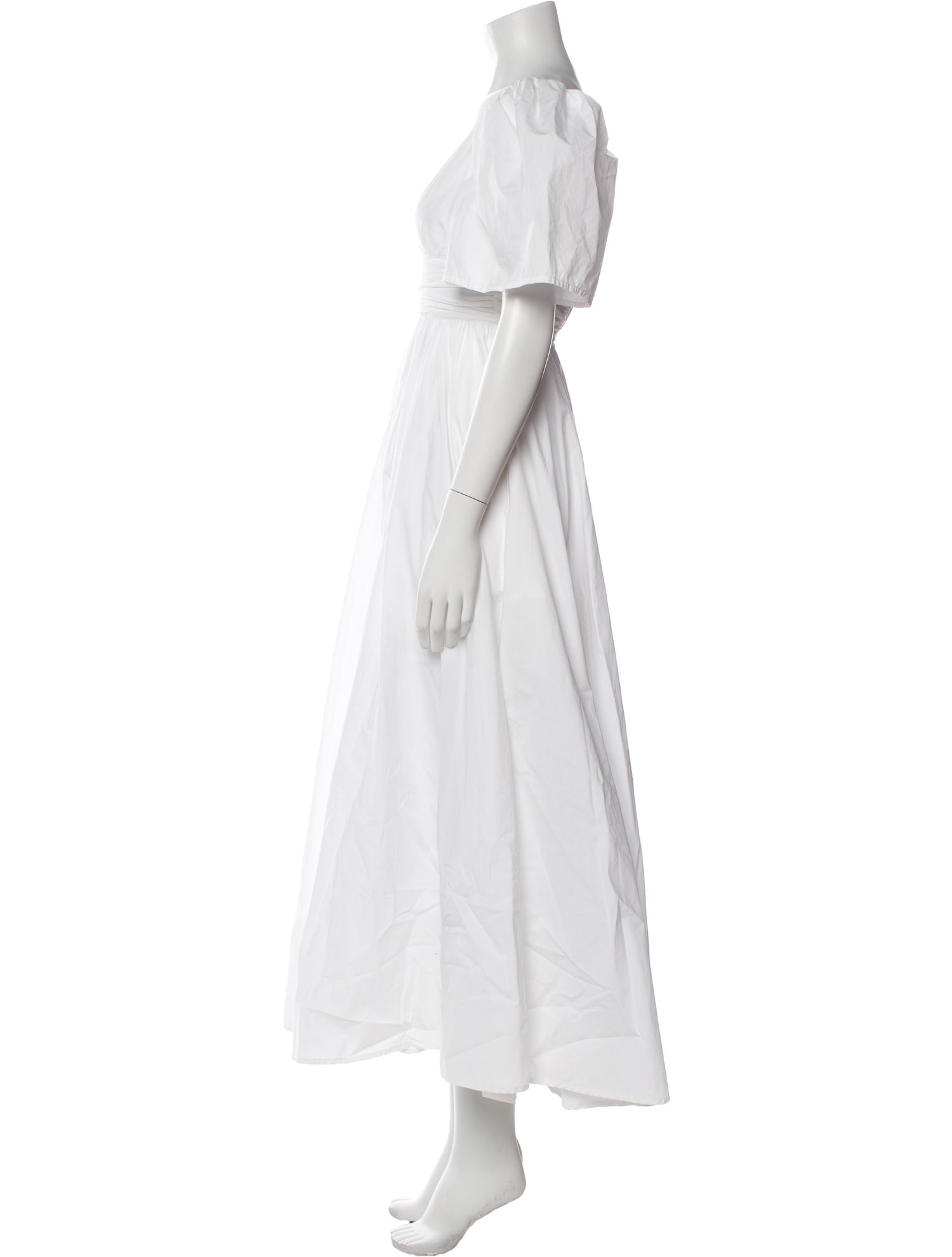 RHODE V-Neck Midi Length Dress