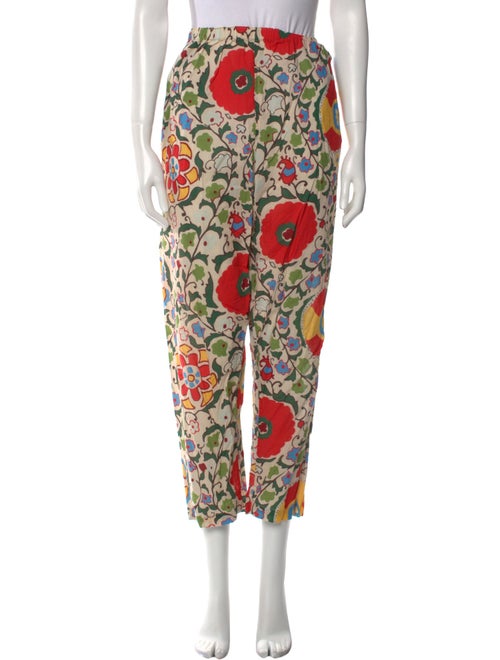 RHODE Floral Print Straight Leg Pants