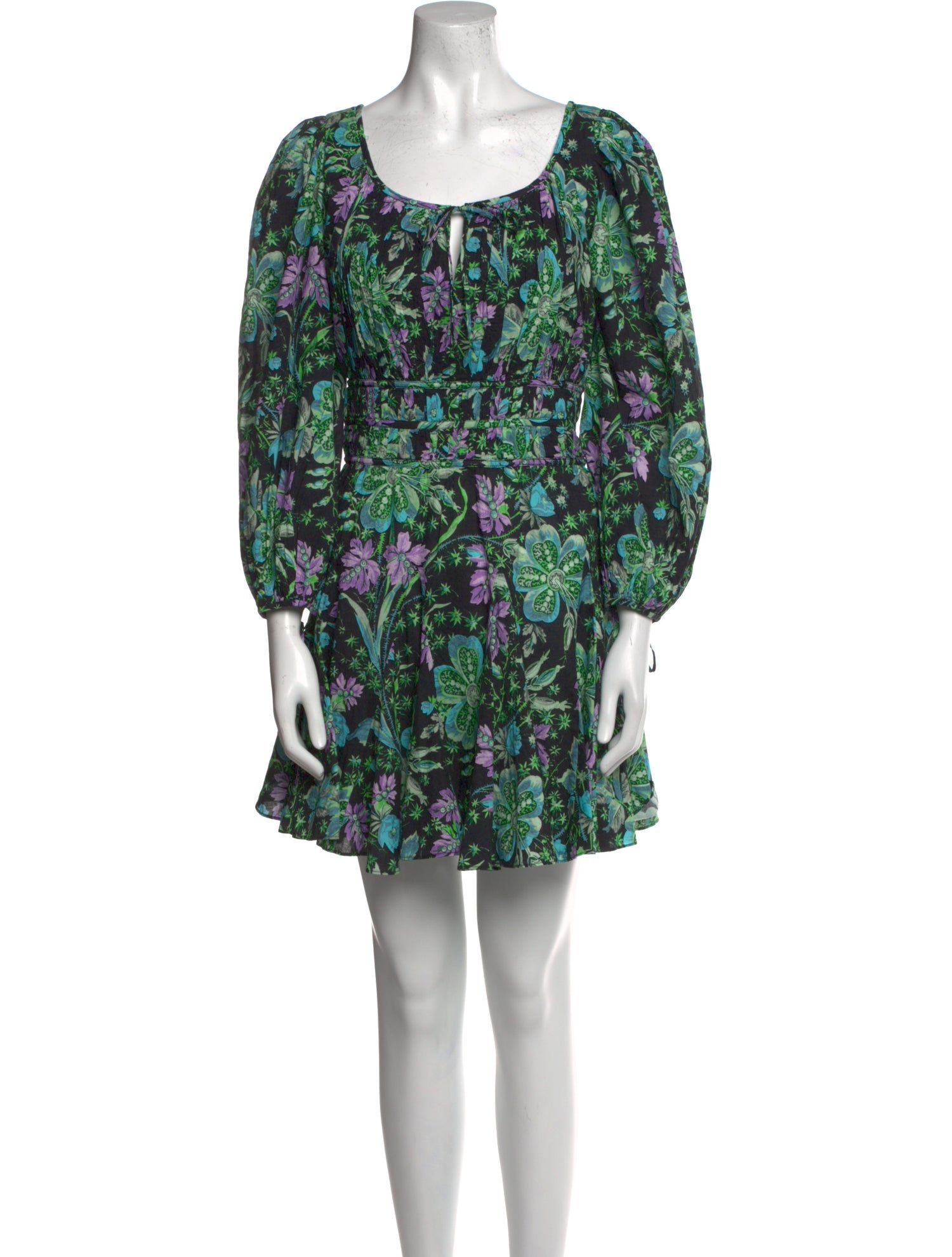 RHODE Floral Print Mini Dress