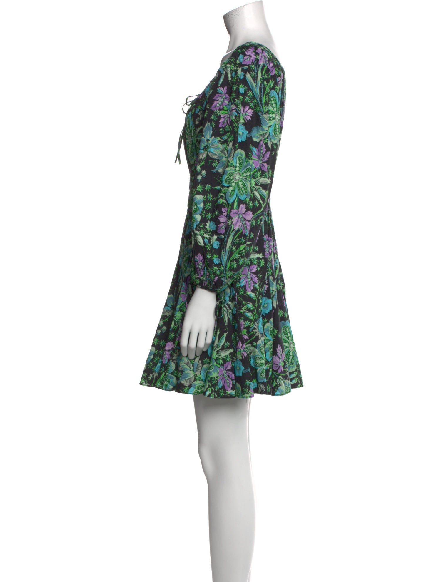 RHODE Floral Print Mini Dress