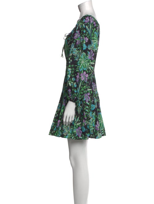 RHODE Floral Print Mini Dress