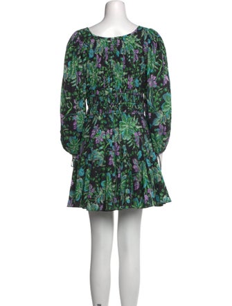 RHODE Floral Print Mini Dress