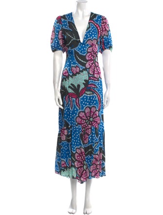 RHODE Printed Long Dress
