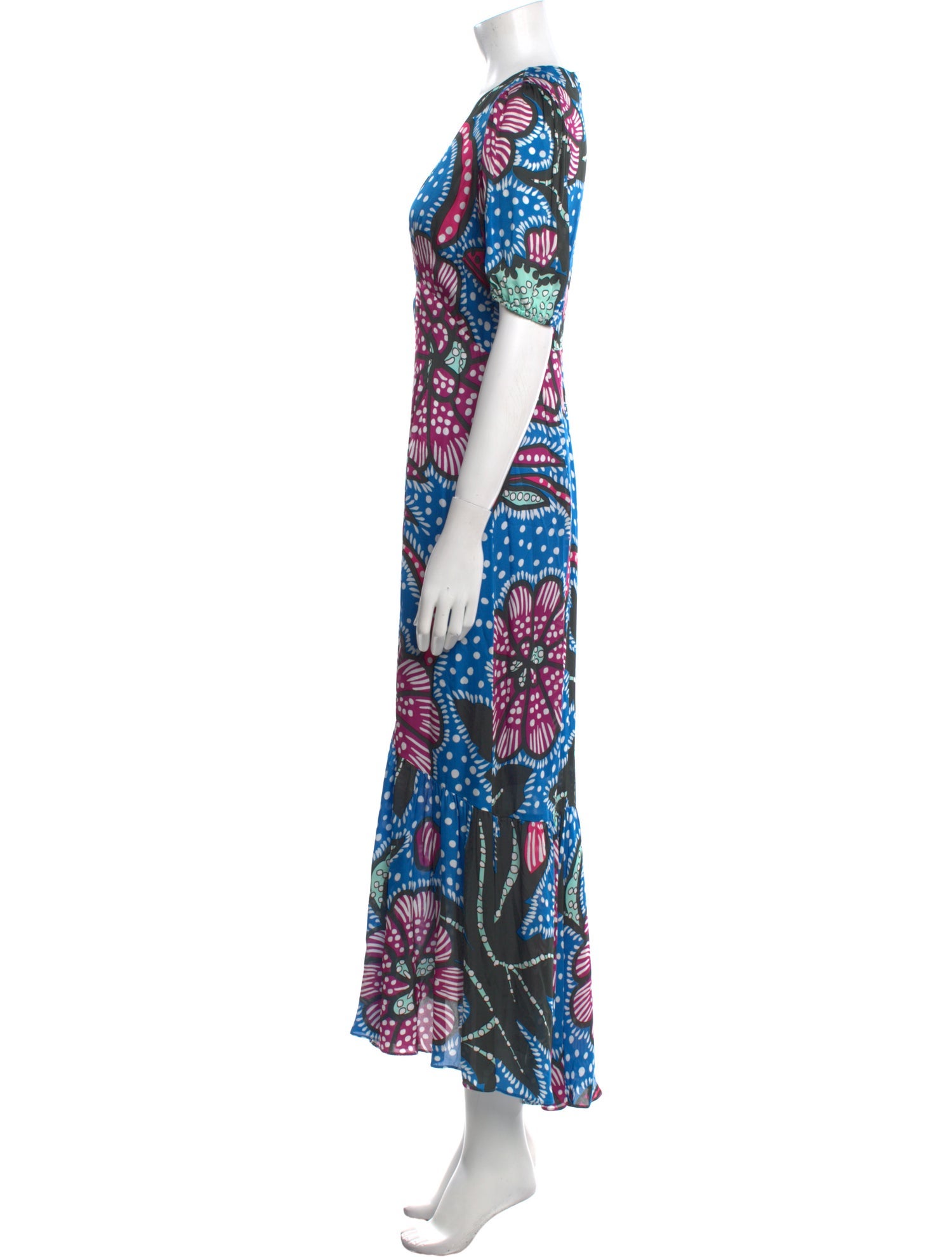 RHODE Printed Long Dress