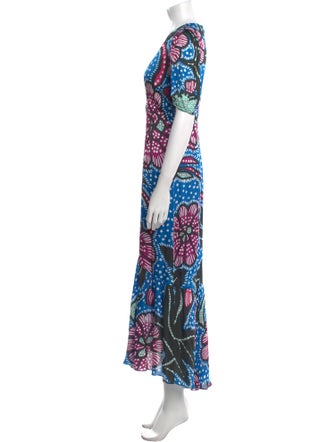RHODE Printed Long Dress