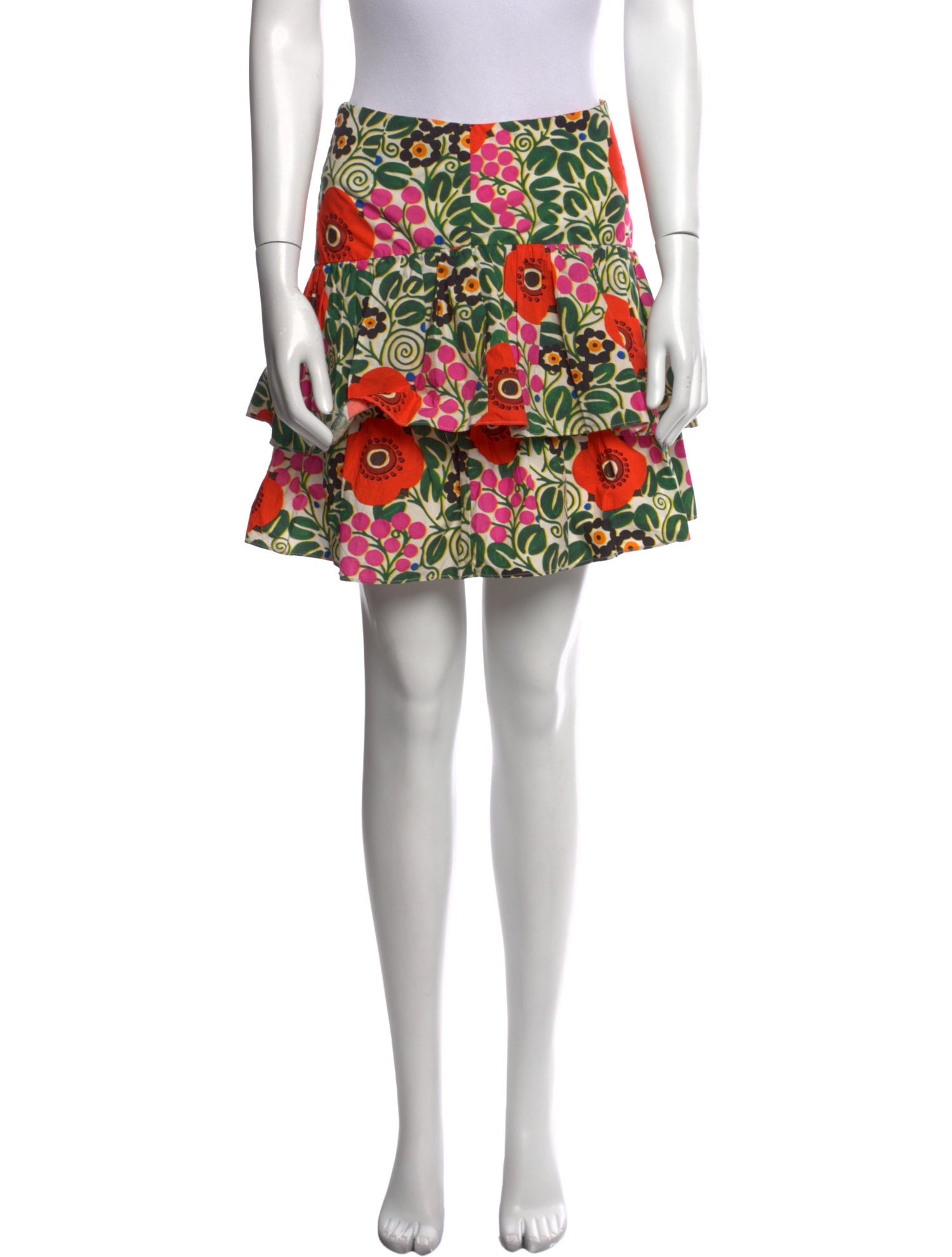 RHODE Printed Mini Skirt