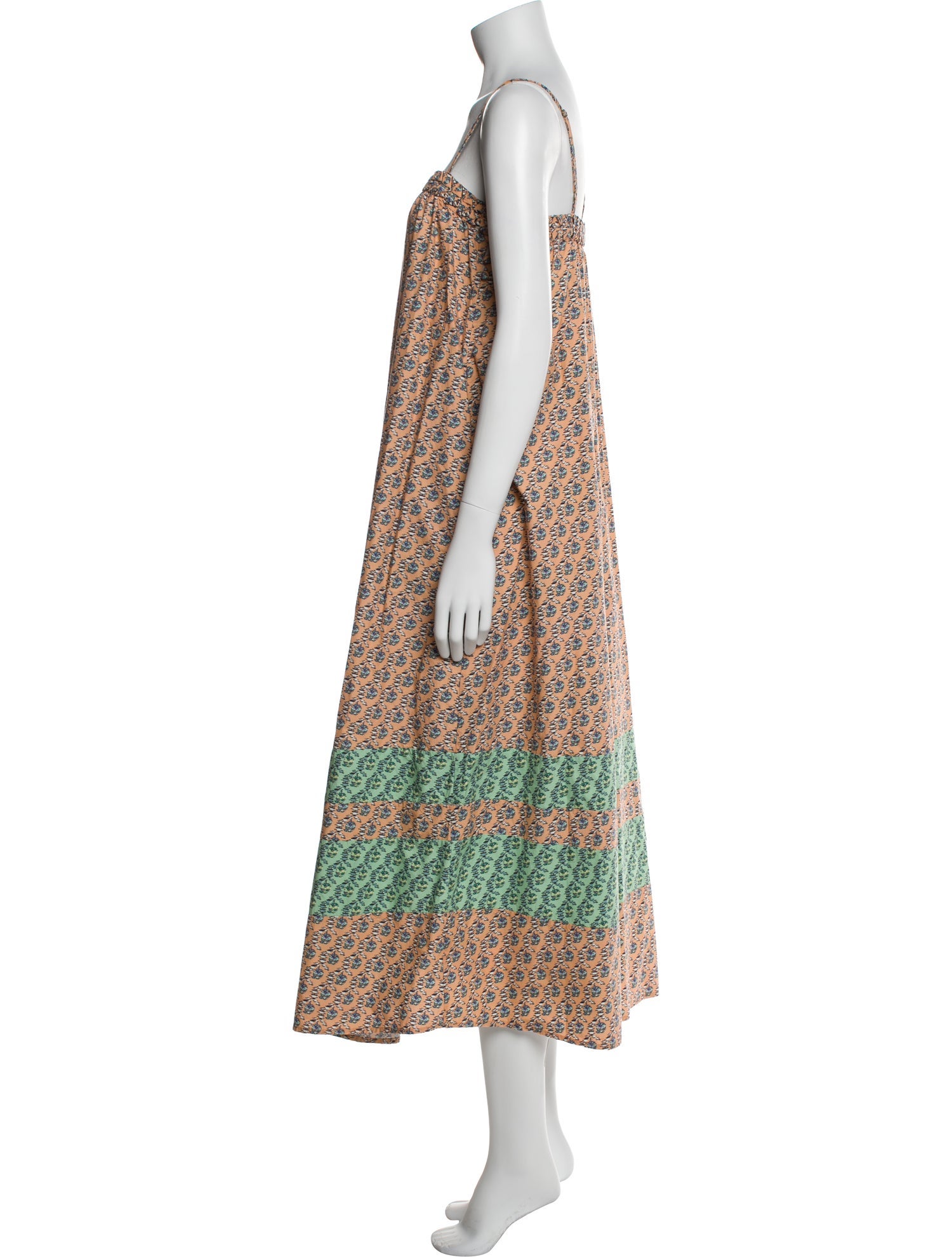 RHODE Floral Print Long Dress