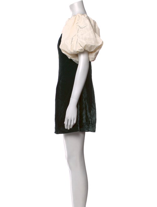 RHODE Dali Velvet Puff-Sleeve Mini Dress