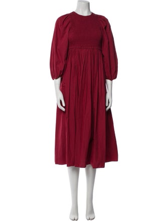 RHODE Crew Neck Long Dress