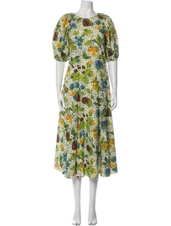 RHODE Floral Print Long Dress