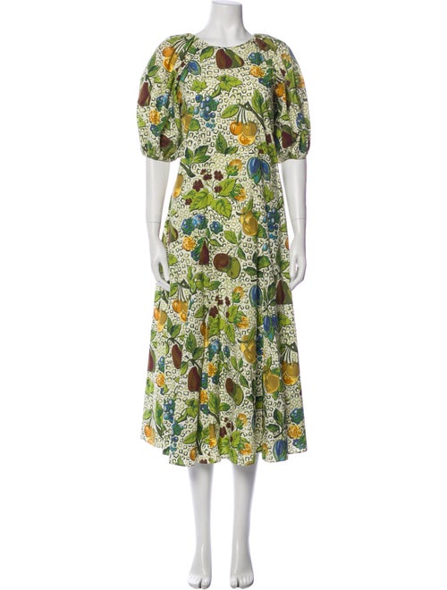 RHODE Floral Print Long Dress