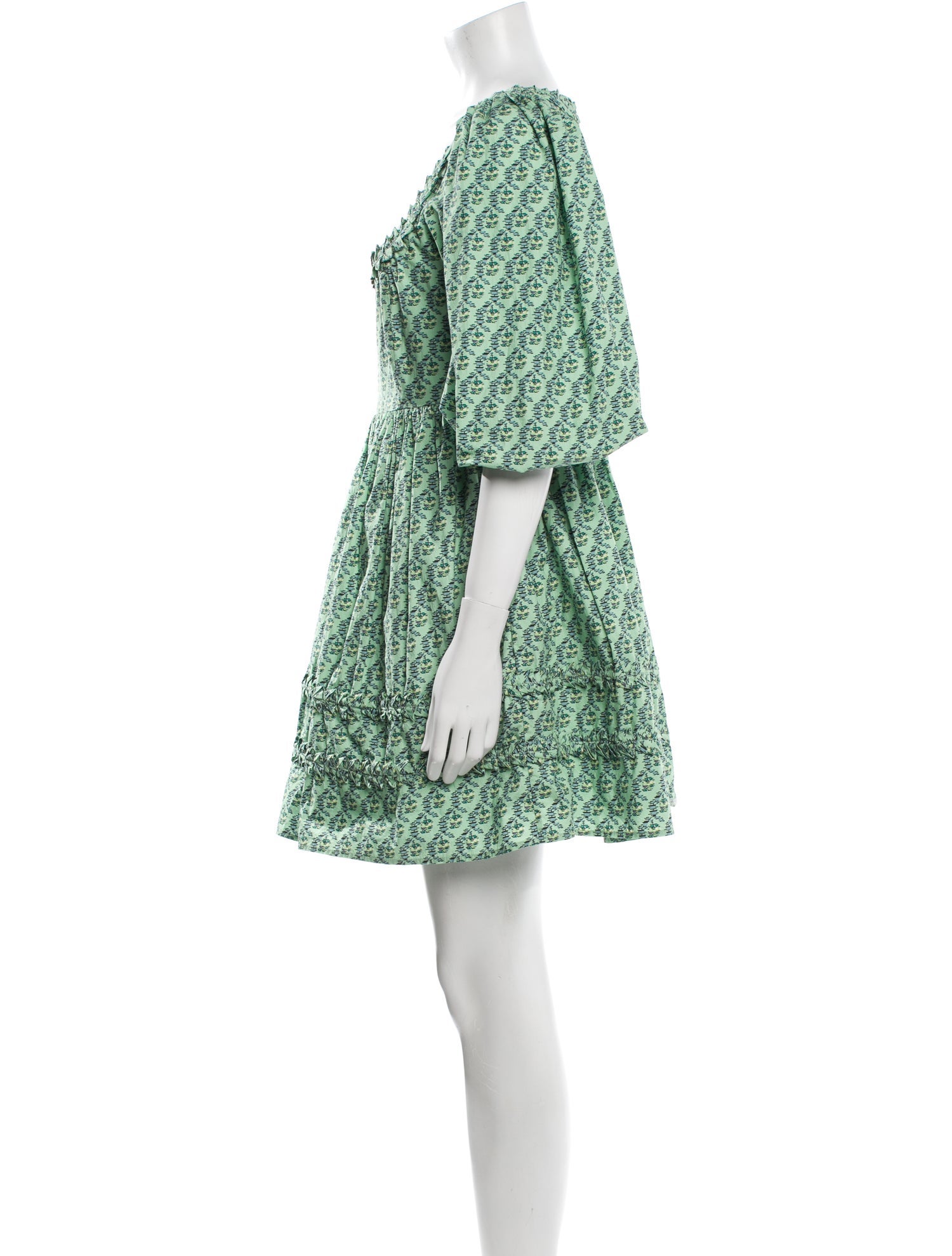 RHODE Floral Print Mini Dress