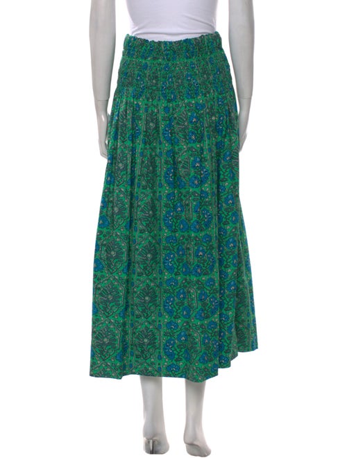 RHODE Floral Print Midi Length Skirt