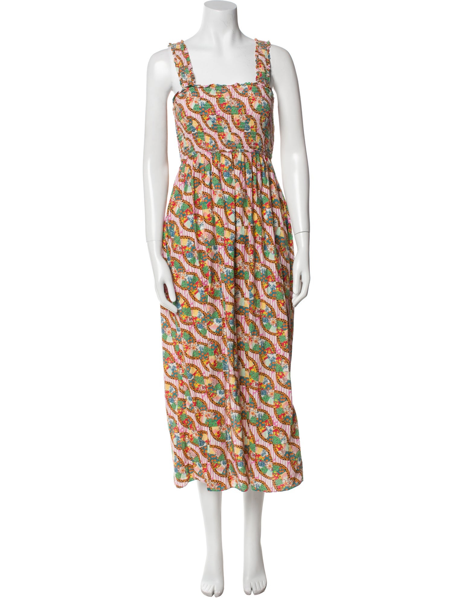 RHODE Printed Long Dress