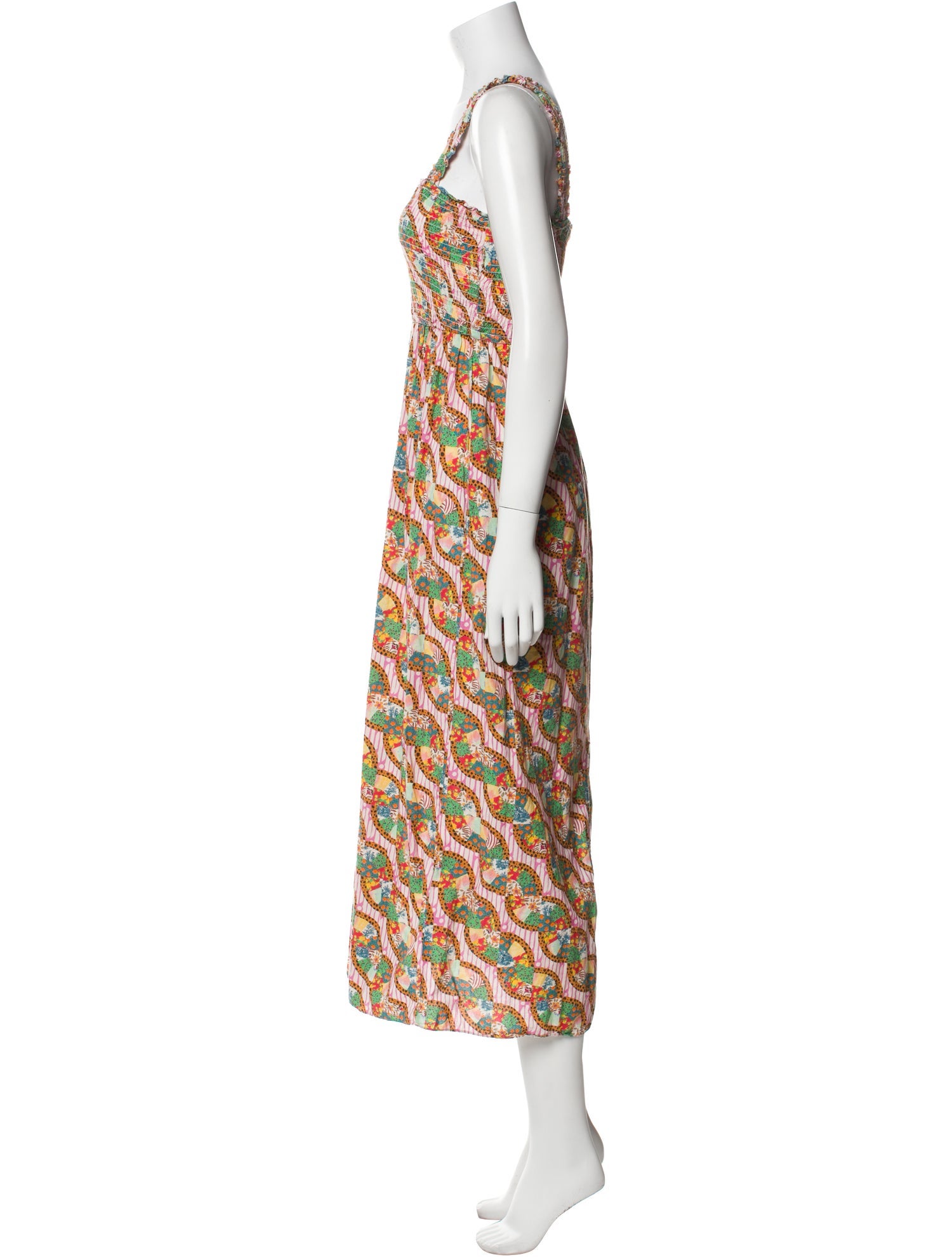 RHODE Printed Long Dress