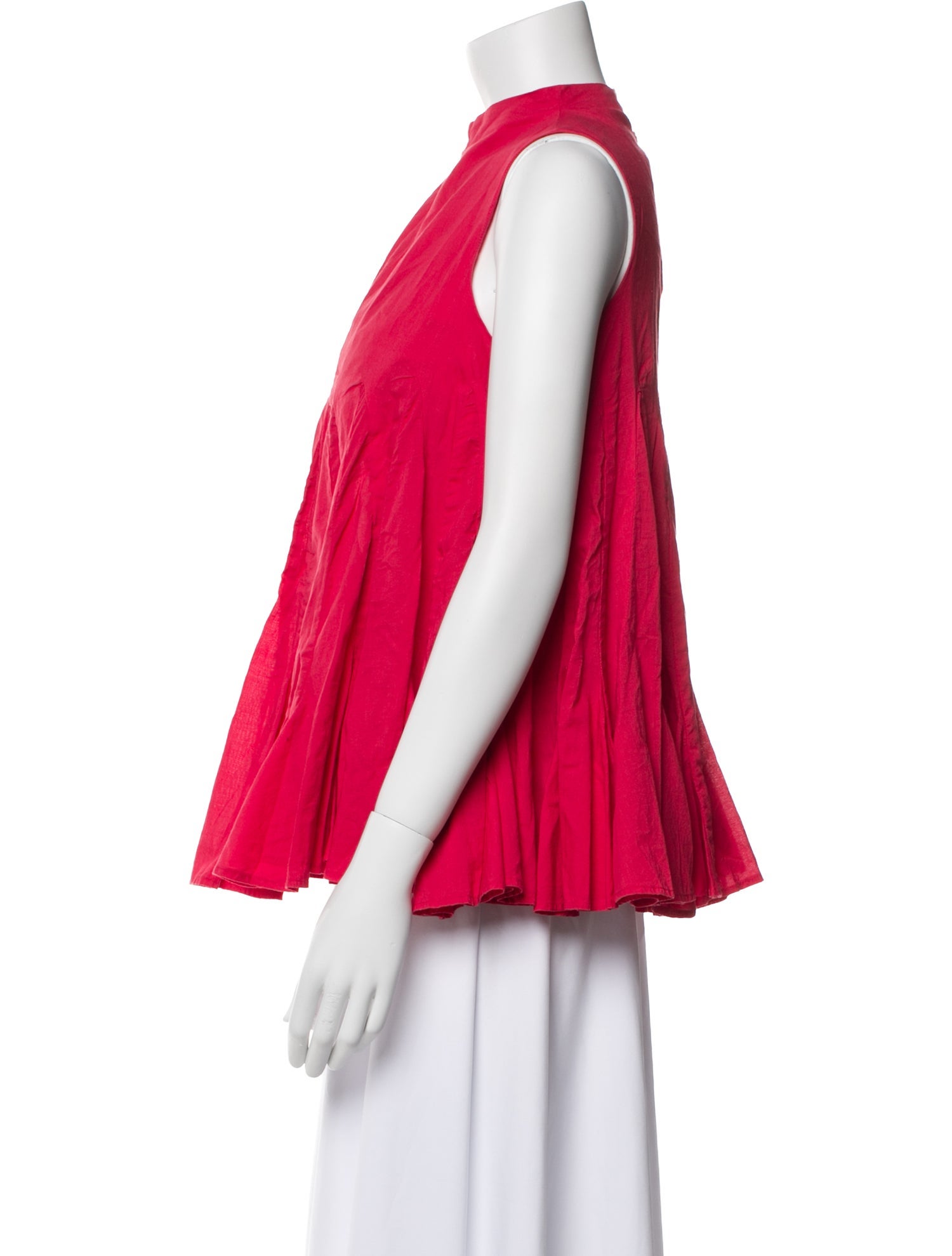 RHODE Mock Neck Sleeveless Blouse