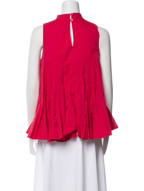 RHODE Mock Neck Sleeveless Blouse