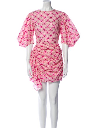 RHODE Floral Print Mini Dress