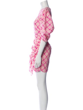 RHODE Floral Print Mini Dress