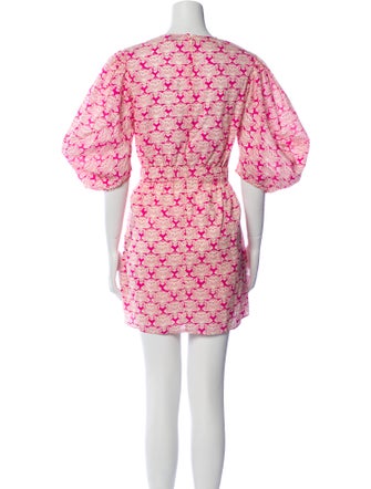 RHODE Floral Print Mini Dress