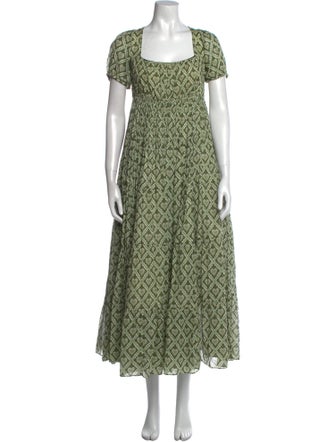 RHODE Printed Long Dress