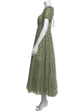 RHODE Printed Long Dress