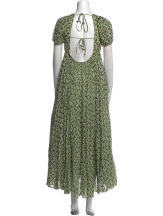 RHODE Printed Long Dress
