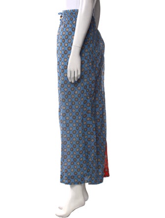 RHODE Printed Wide Leg Pants