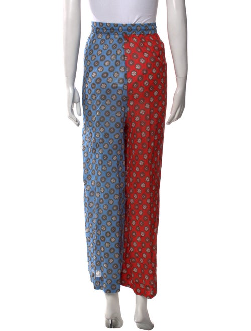 RHODE Printed Wide Leg Pants