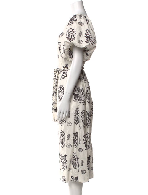 RHODE Printed Midi Length Dress