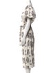 RHODE Printed Midi Length Dress