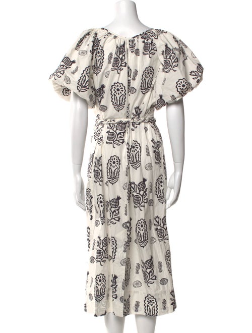 RHODE Printed Midi Length Dress