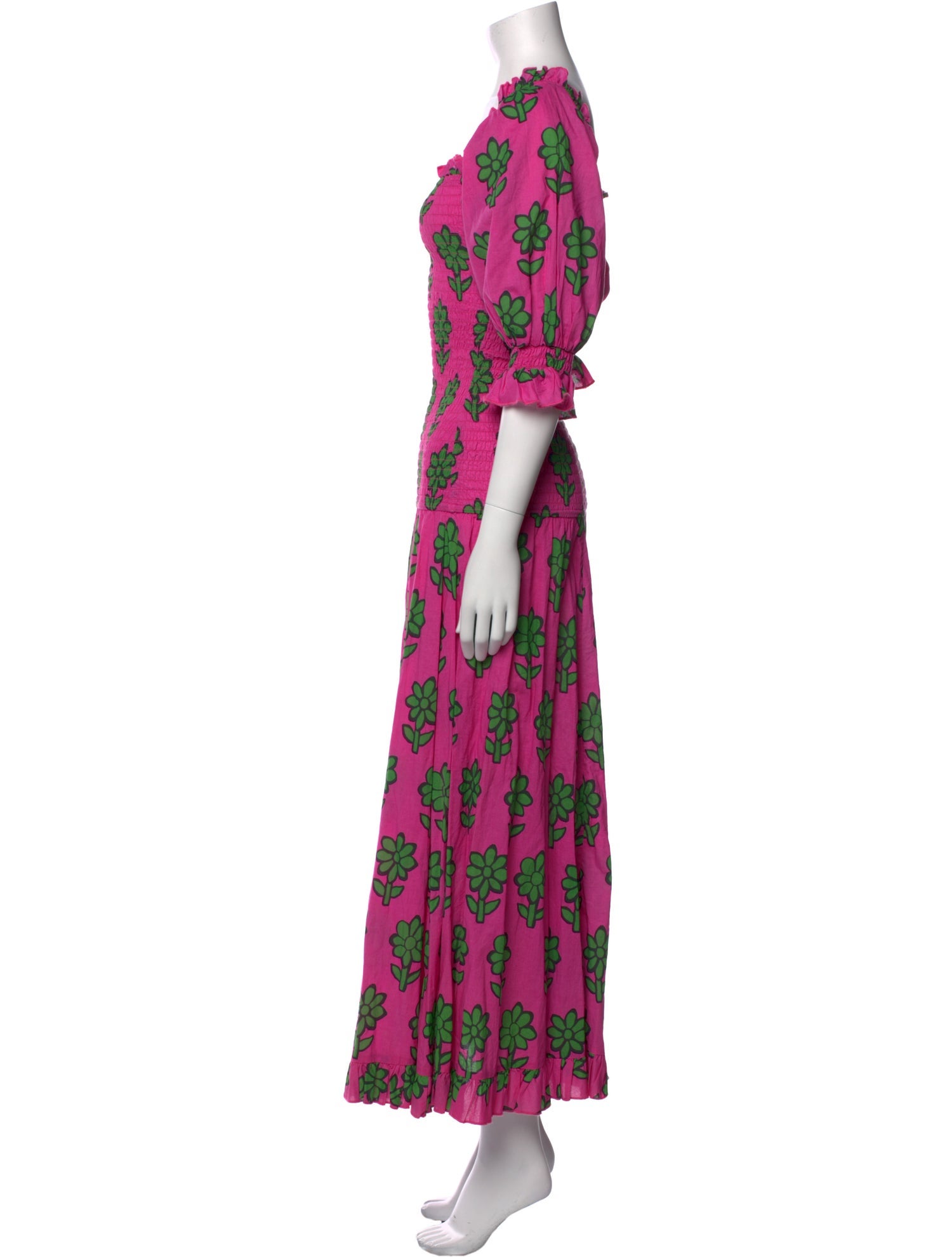 RHODE Floral Print Long Dress