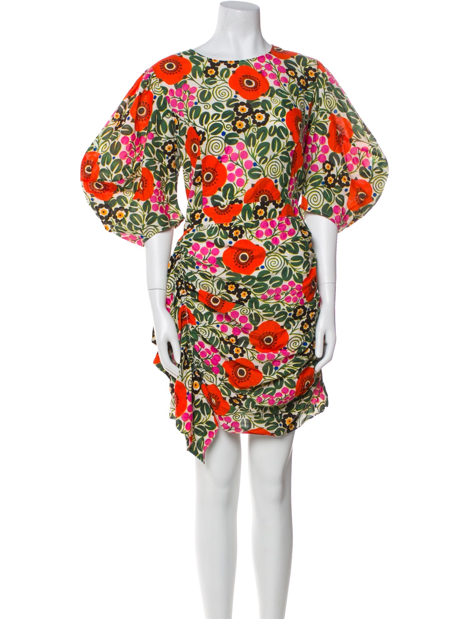 RHODE Floral Print Crew Neck Tunic