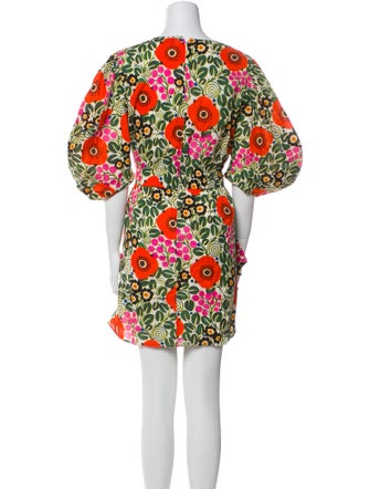 RHODE Floral Print Crew Neck Tunic