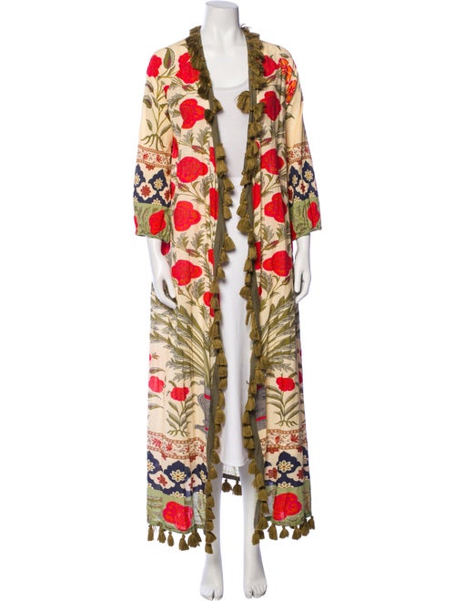 RHODE Printed Bow Accents Robe