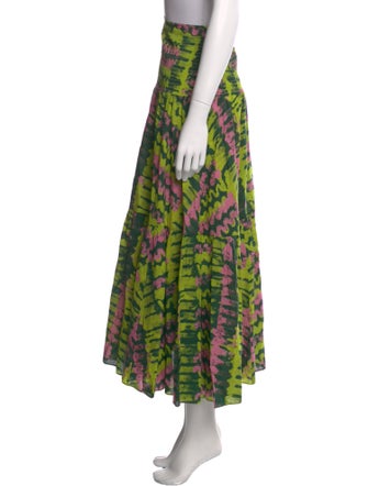 RHODE Printed Midi Length Skirt
