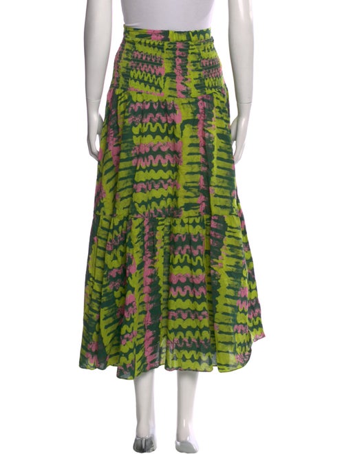 RHODE Printed Midi Length Skirt