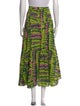 RHODE Printed Midi Length Skirt
