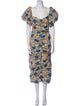 RHODE Printed Long Dress