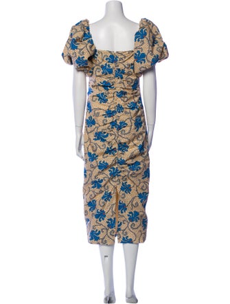 RHODE Printed Long Dress