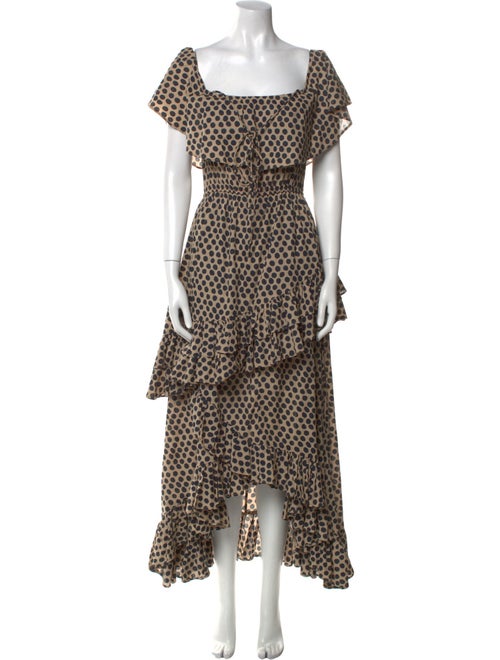 RHODE Polka Dot Print Long Dress