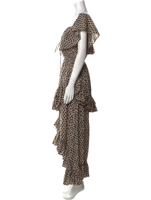 RHODE Polka Dot Print Long Dress