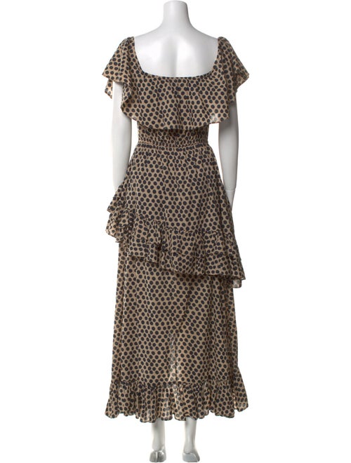 RHODE Polka Dot Print Long Dress