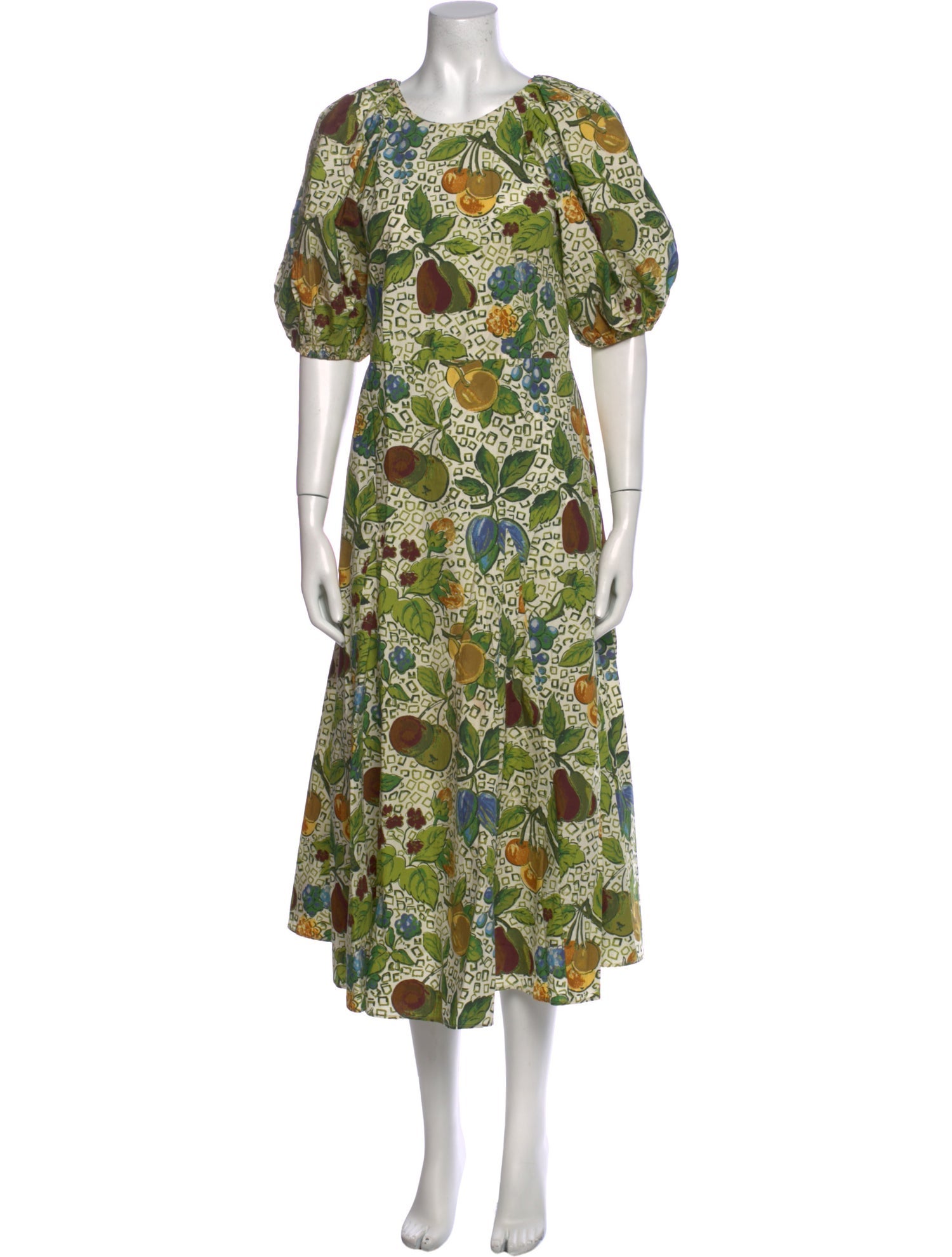 RHODE Printed Midi Length Dress