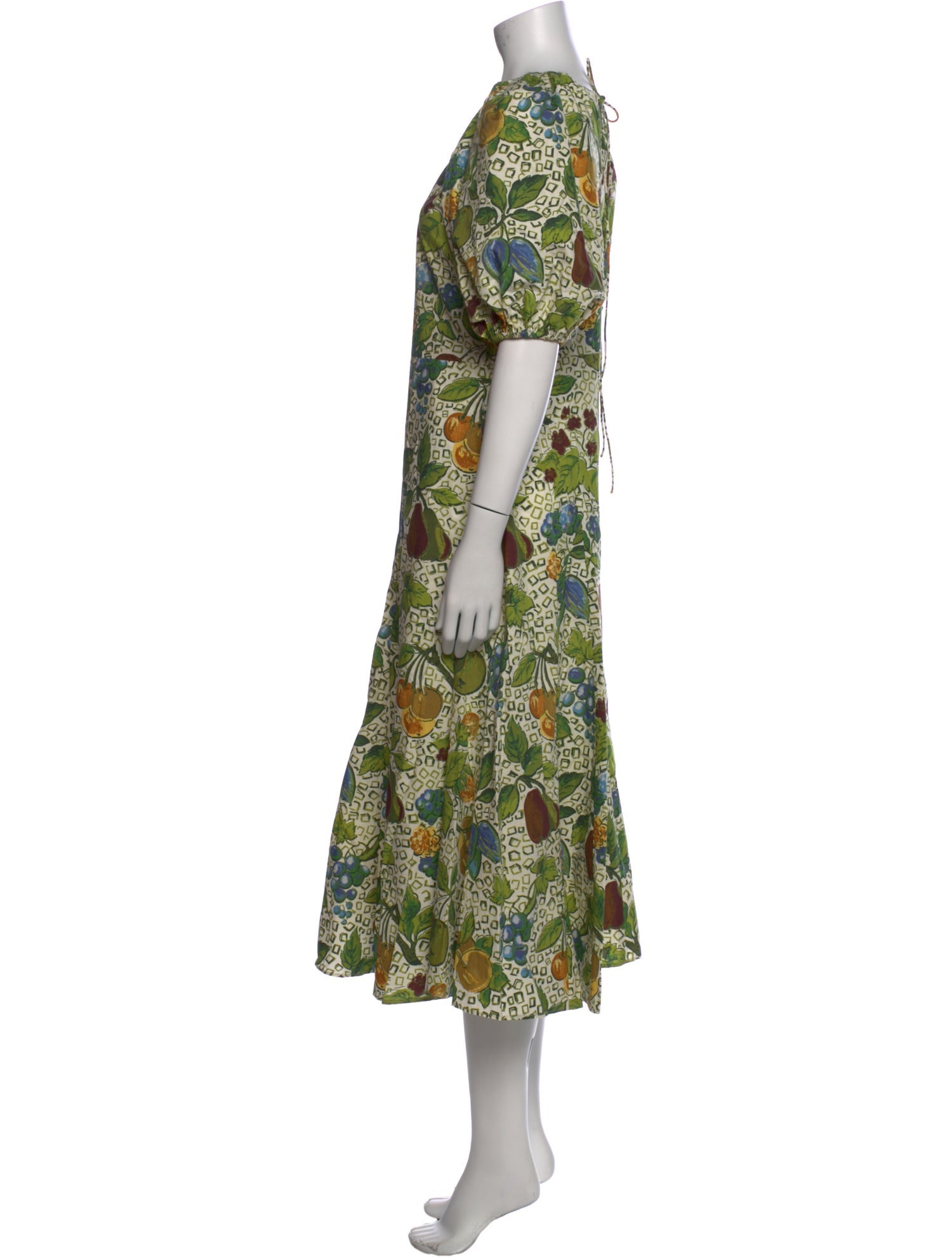 RHODE Printed Midi Length Dress