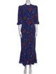 RHODE Floral Print Long Dress