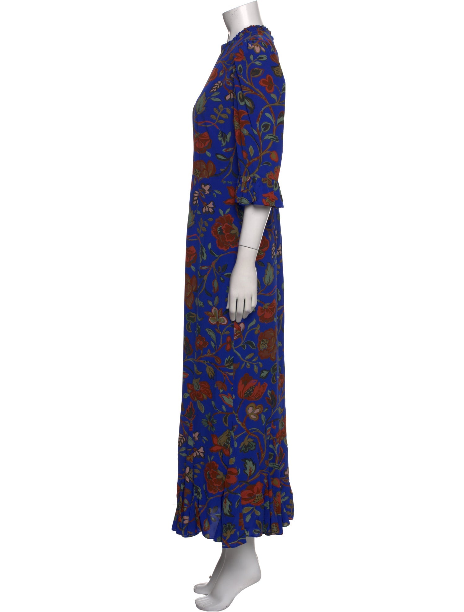 RHODE Floral Print Long Dress